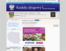 Tablet Screenshot of kodeks-drogowy.org